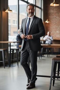 Brooks Brother 2 Piece Wool Suit Sz 42R Dark Gray Classic Fit Pants 36x29 Stripe